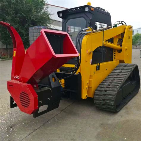 skid steer brush chipper|Skid Steer Wood Chipper Attachment .